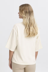 T-Shirt Aurora – Statement Shirt in Weiß