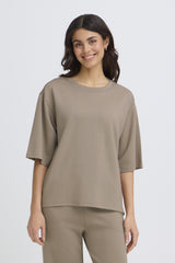 T-Shirt Aurora – Statement Shirt in Braun