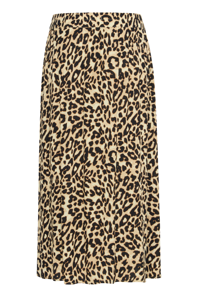 Leopard-Midirock „Ease“ – 100% Viskose (LivaEco™)
