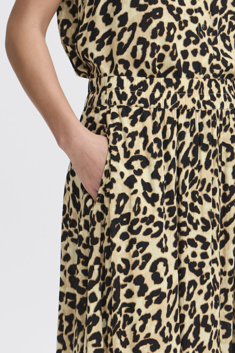 Leopard-Midirock „Ease“ – 100% Viskose (LivaEco™)