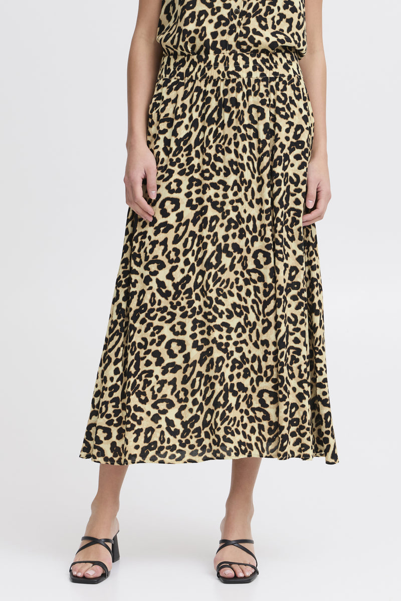 Leopard-Midirock „Ease“ – 100% Viskose (LivaEco™)