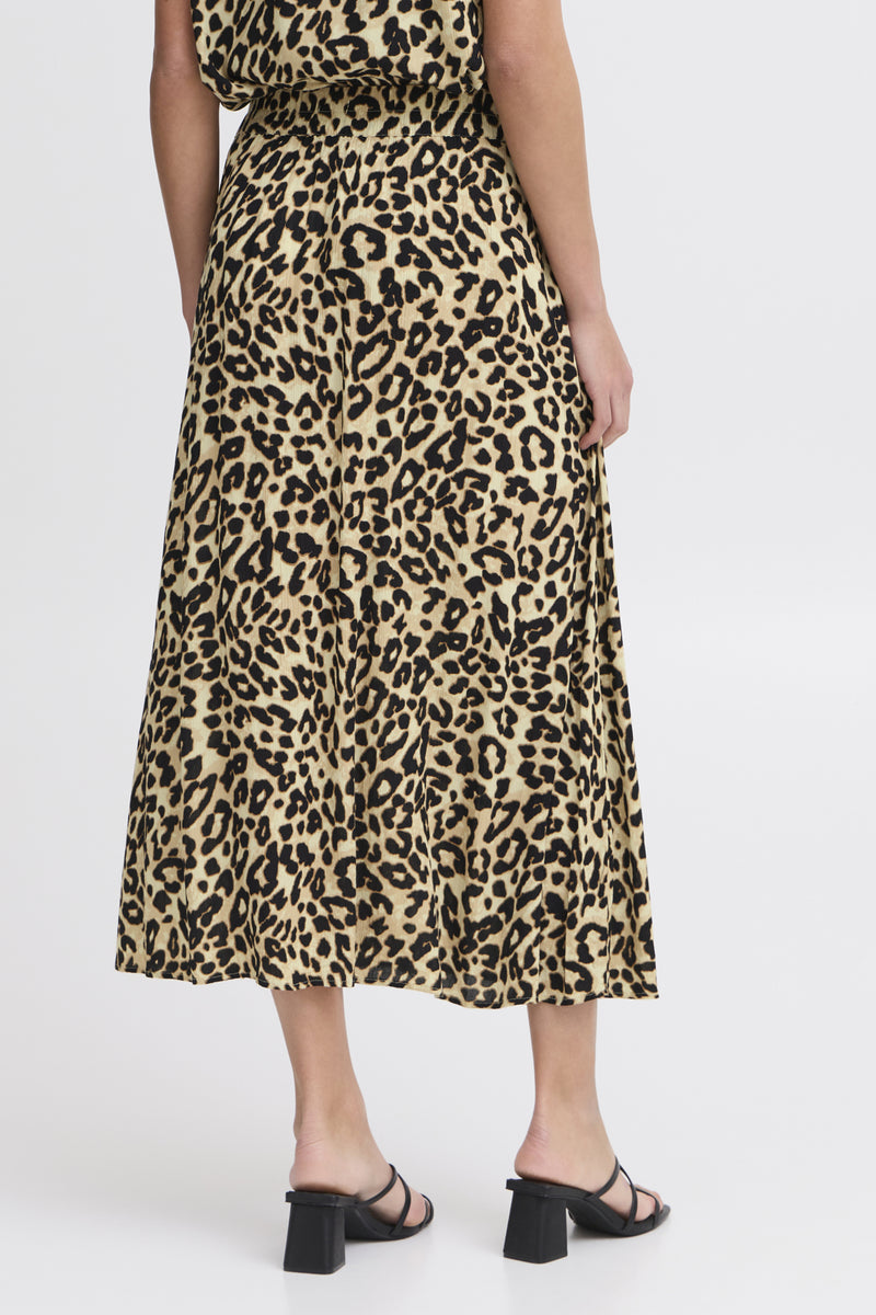 Leopard-Midirock „Ease“ – 100% Viskose (LivaEco™)