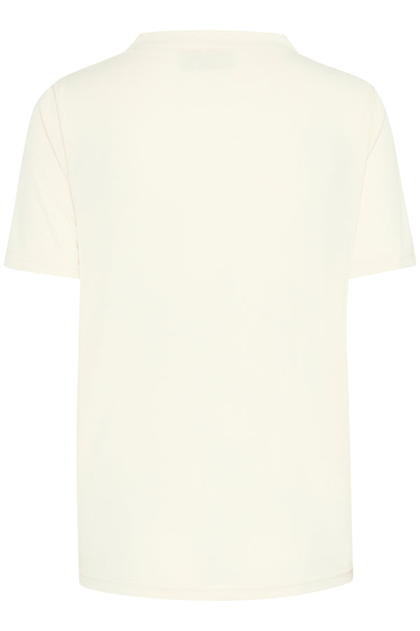 T-Shirt mit V-Ausschnitt JOSLEYN – Modal in Weiß