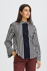 Bluse Alday SH 1 in Salute Whisper White Stripe