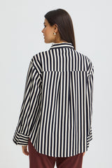Bluse Alday SH 1 in Salute Whisper White Stripe