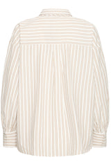 Bluse Zaba SH 1 in White Tobacco Stripe