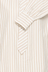 Bluse Zaba SH 1 in White Tobacco Stripe