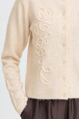 Cardigan Kendra in Oatmeal Melange