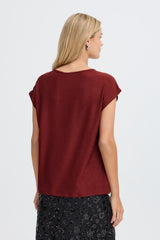 T-Shirt Amarissa in Rhythmic Red
