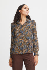 Bluse Josa Puff in Monk´s Robe