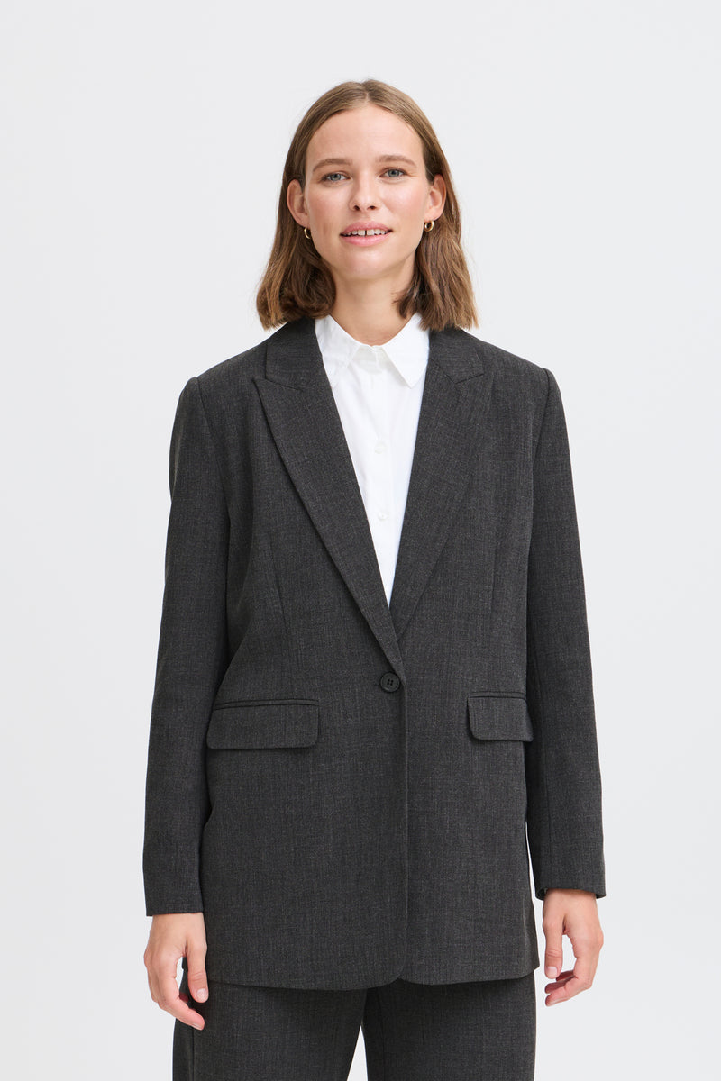 Blazer Danta in Black Melange
