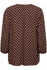 Bluse Josa Loose in Chicory Coffee