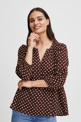 Bluse Josa Loose in Chicory Coffee