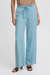 Hose Lana Heavy Woven in Light Blue Denim