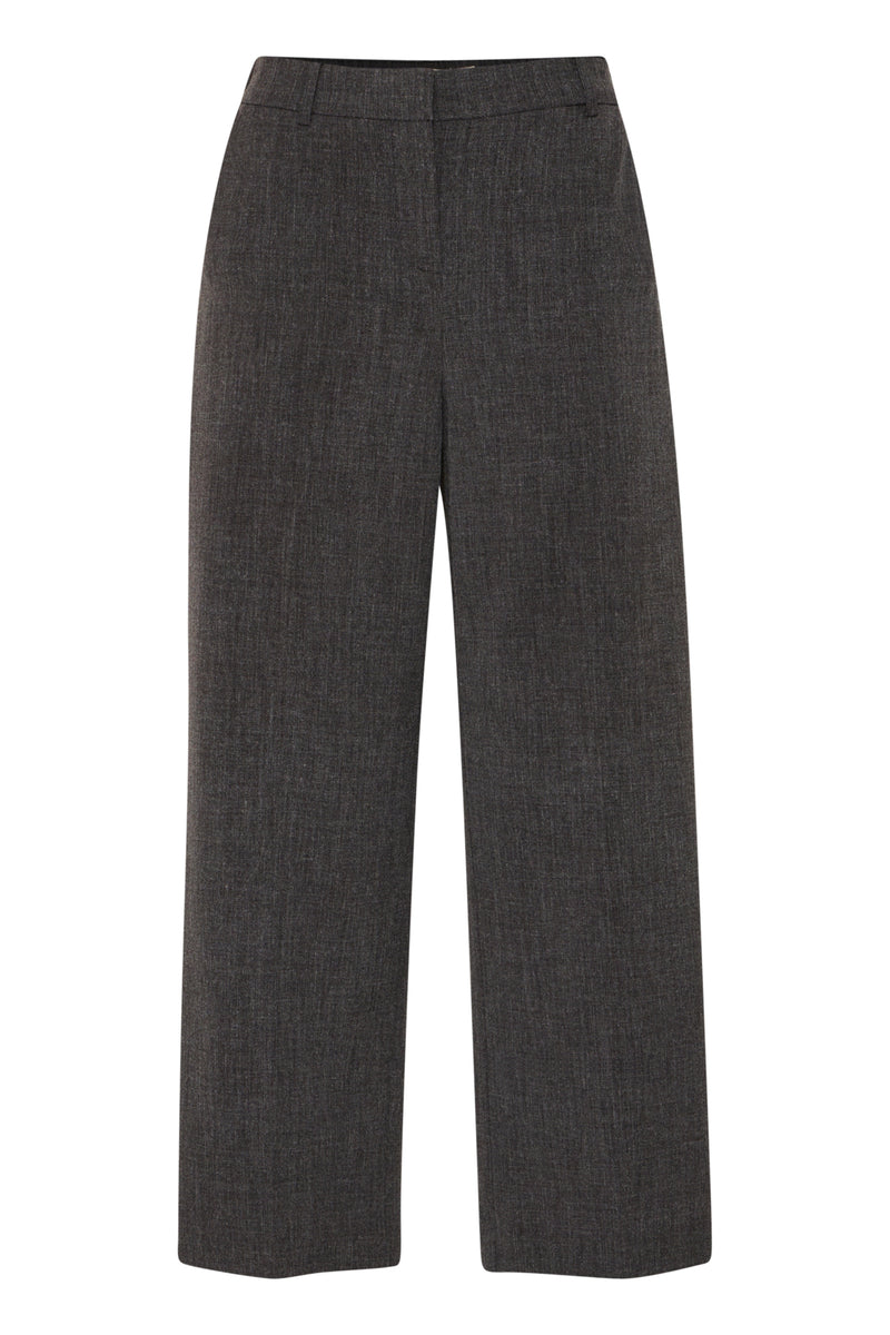 Hose Danta Wide Leg in Black Melange