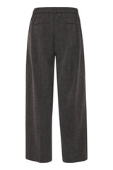 Hose Danta Wide Leg in Black Melange