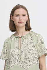 Leicht schimmerndes Paisley-Shirt – Polyester, Modell Jannik