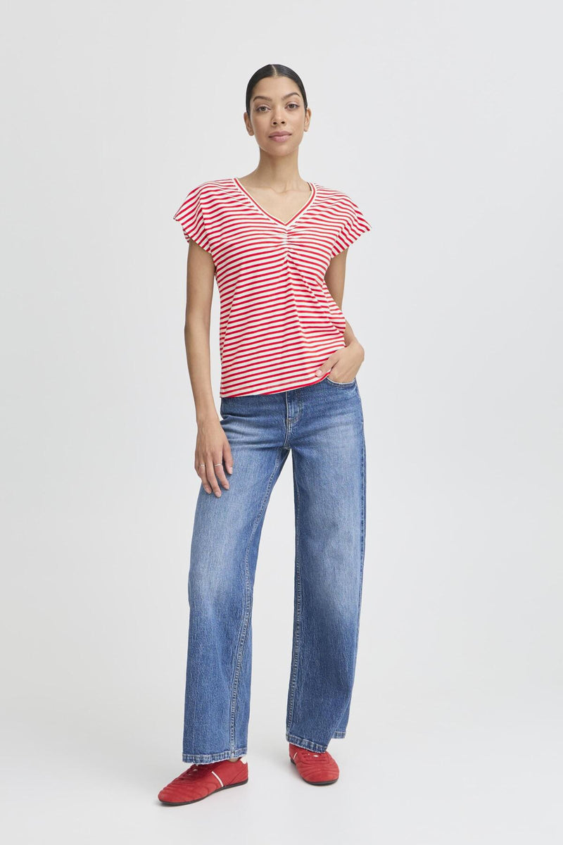 Pandinnea V-Neck T-Shirt – Feminin & Frisch mit maritimer Note