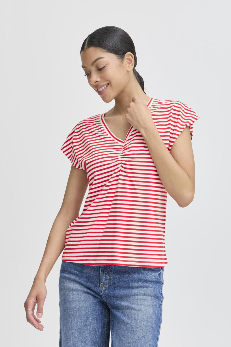 Pandinnea V-Neck T-Shirt – Feminin & Frisch mit maritimer Note