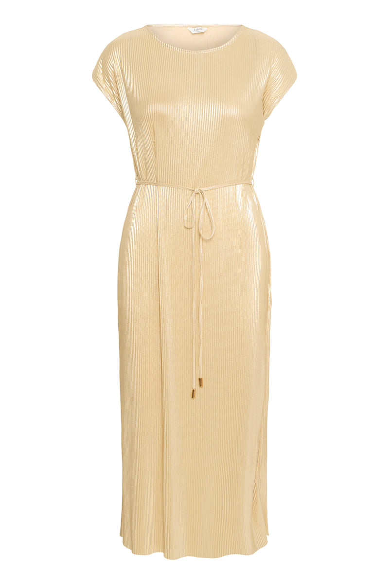 Schimmerndes Gold-Midi-Kleid  – Modell Pille