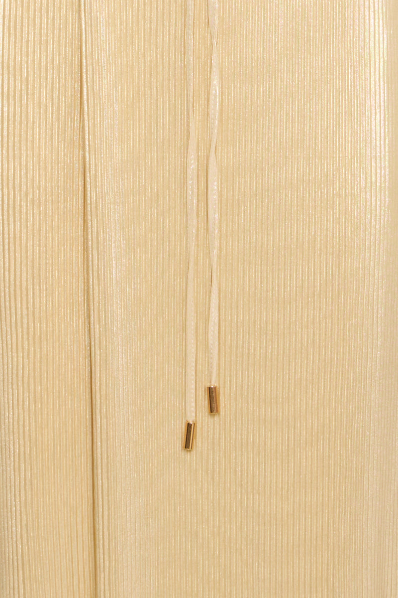 Schimmerndes Gold-Midi-Kleid  – Modell Pille