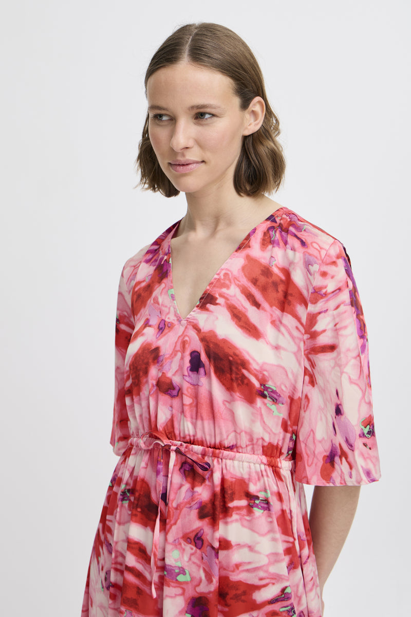 FARINELA Maxikleid – Feminin & farbenfroh mit künstlerischem Print