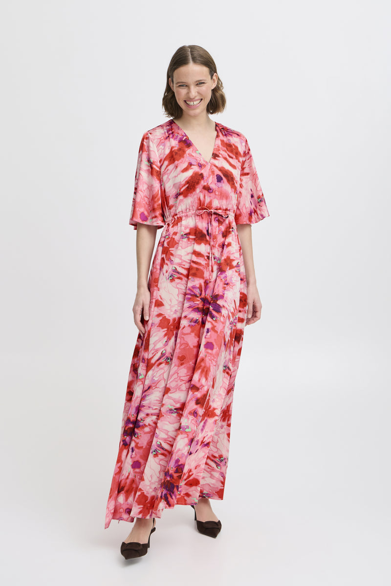 FARINELA Maxikleid – Feminin & farbenfroh mit künstlerischem Print