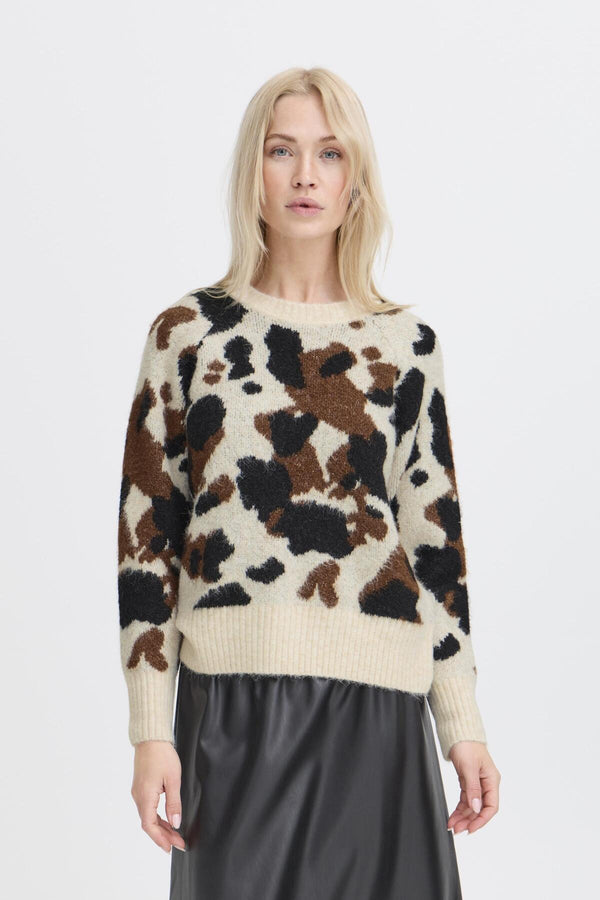 Pullover Omeo in Birch Cow