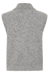 Weste Omea Zipper Slipover in Mid Grey Melange