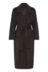 Mantel Abonnet Long Coat in Java Melange