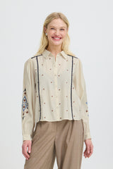 Bluse Irisa in Birch