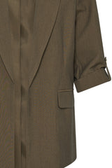 Blazer Danta Turn Up in Sepia Melange