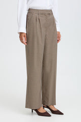 Hose Estolo Pants in Sepia Check