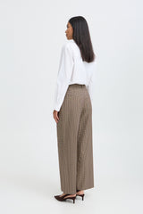 Hose Estolo Pants in Sepia Check