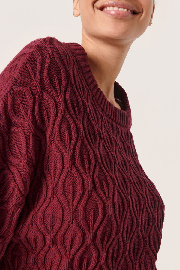 Pullover Rava in Burgundy