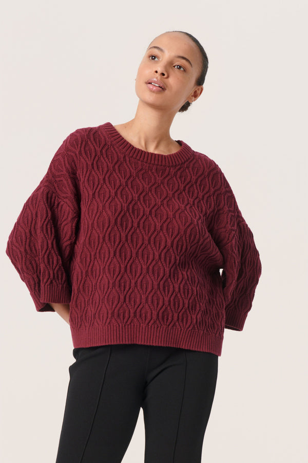 Pullover Rava in Burgundy