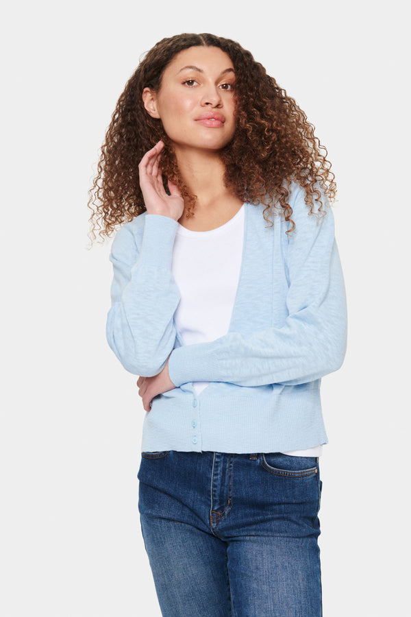 Cardigan Umay in Chambray Blue