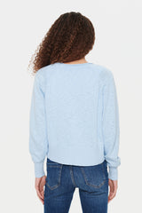 Cardigan Umay in Chambray Blue