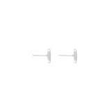 Ohrring Vanity Round Post Versilbert