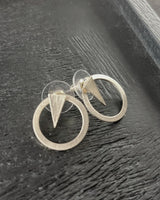 Ohrring Theia 2in1 Dreieck & Kreis Vergoldet