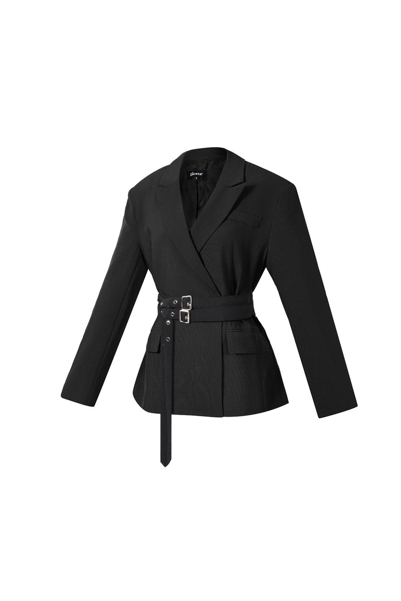 Blazer mit Taillengürtel