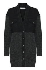 Cardigan Anke in Black Denim