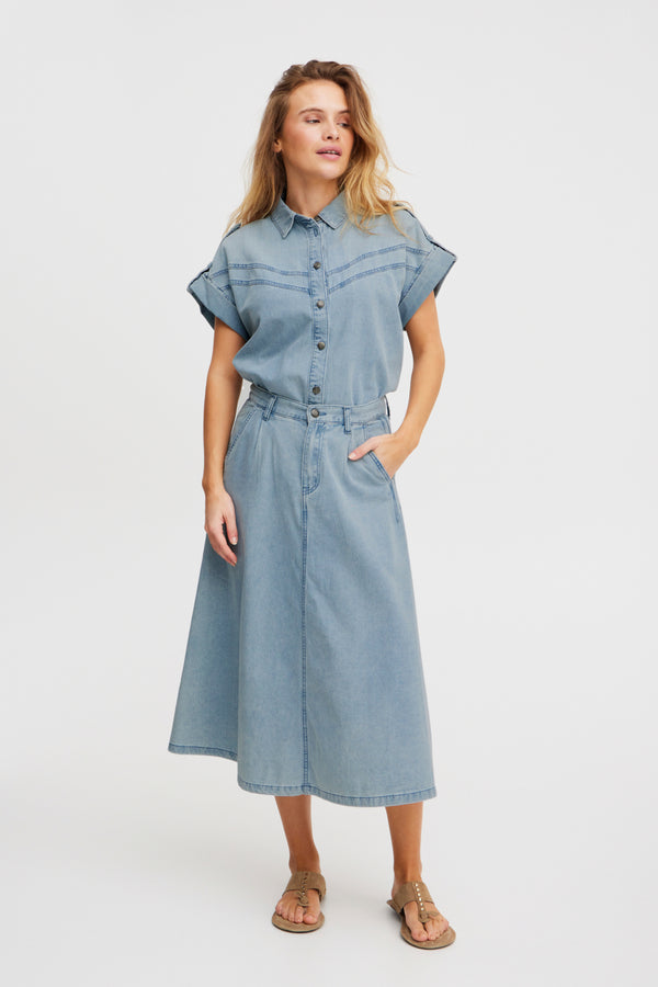 Rock Josie in Bleached Blue Denim