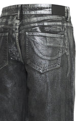 Jeans Lily in Dark Silverglitter
