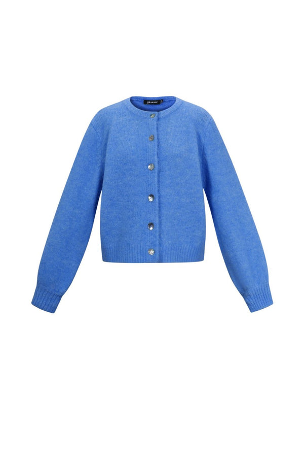 Strickjacke in Blau