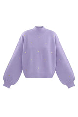 Pullover Herzi in Lila