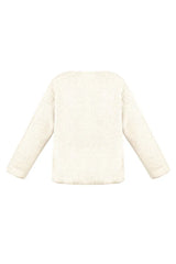 Jacke Teddy in Off-White