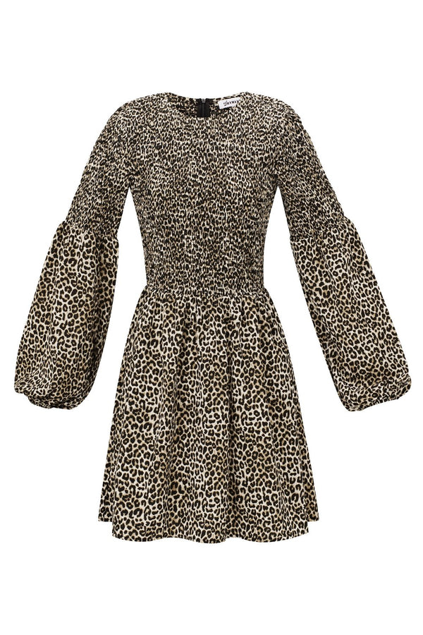 Kleid in Leo Print