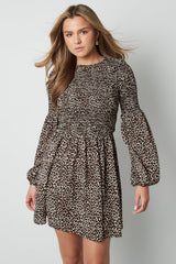 Kleid in Leo Print