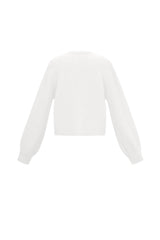 Strickjacke in Weiß